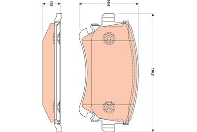 Pastiglie freno posteriore Audi A4 2005 ->