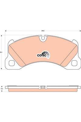 Pastiglie freno anteriore Porsche cayenne 2007 ->