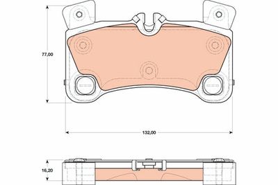 Pastiglie freno posteriore Porsche cayenne 02.2007 05.2010