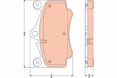 Pastiglie freno anteriore Porsche 911 2004 ->