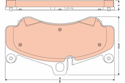 Pastiglie freno anteriore Porsche 911 2006 ->