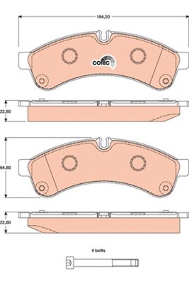 Pastiglie freno posteriore Iveco daily III 2006 ->