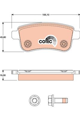 Pastiglie freno posteriore Coupé 2008 ->