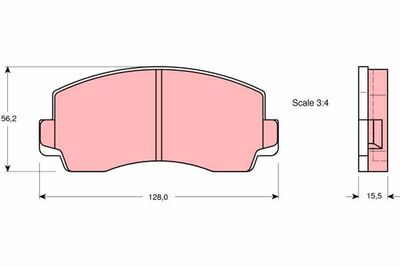 Pastiglie freno anteriore Toyota cressida saloon 1982 1992