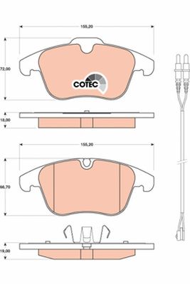 Pastiglie freno anteriore Citroën C5 02.2008 ->