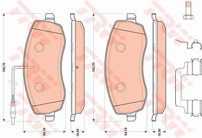 Pastiglie freno anteriore Citroën C8 04.2006 ->