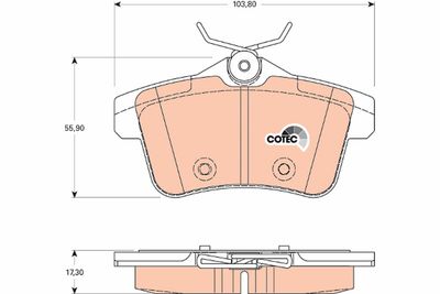 Pastiglie freno posteriore Peugeot 3008 2009 ->