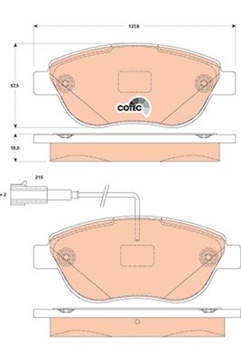 Pastiglie freno anteriore Fiat 500 2009 ->
