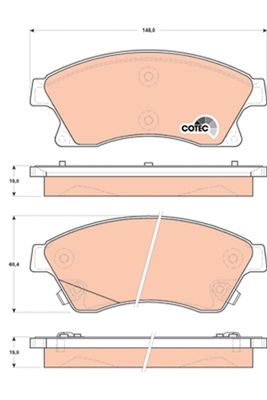 Pastiglie freno anteriore vauxhall Astra mk VI 12-2009 ->