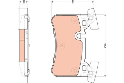 Pastiglie freno posteriore Mercedes benz e-class 2009 ->