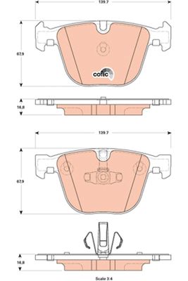 Pastiglie freno posteriore BMW 5 hatchback 2010 ->