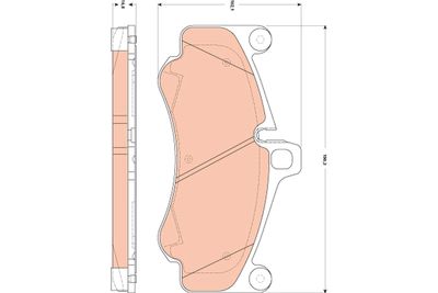 Pastiglie freno anteriore Porsche 911 2009 ->