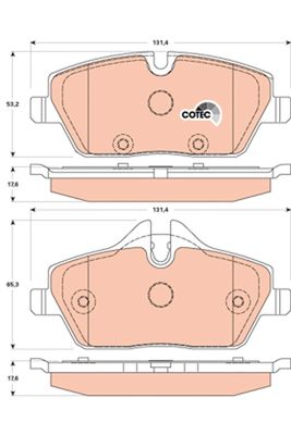 Pastiglie freno anteriore MINI clubman 09/07> ->