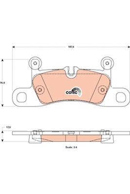 Pastiglie freno posteriore Porsche cayenne 06/10> ->