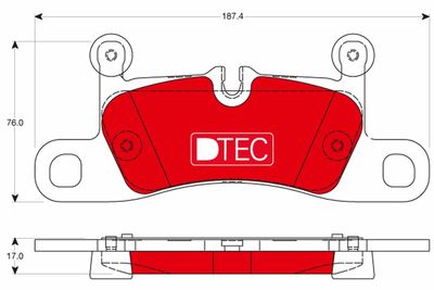 Pastiglie freno dtec posteriore Porsche 911