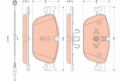 Pastiglie freno anteriore Citroën Peugeot C5 - C6 - DS4 - 308 - 407 04/09> ->