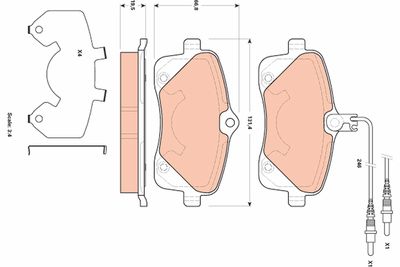 Pastiglie freno anteriore Peugeot 407 06/09> ->