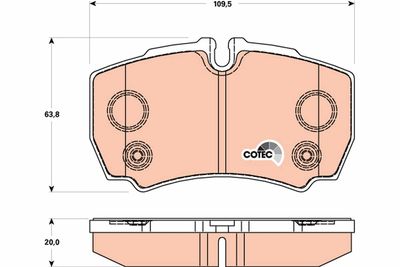 Pastiglie freno posteriore Ford (europe) Transit 300 - 330 - 350 04/06 ->