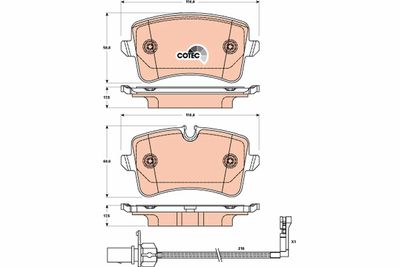 Pastiglie freno posteriore Audi A6 - A7 11/10 ->