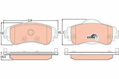 Pastiglie freno anteriore Citroën C4 06/10 ->