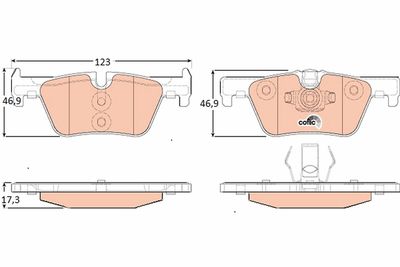 Pastiglie freno anteriore BMW 116D 06/11 ->