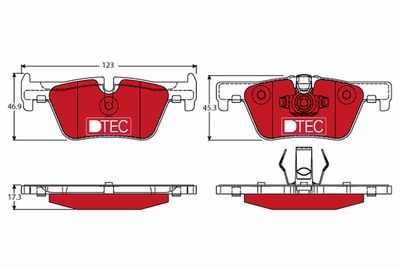 Pastiglie freno dtec posteriore BMW 114D 10/12>