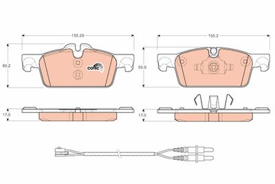 Pastiglie freno posteriore Peugeot 508 11/10 ->