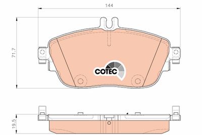 Pastiglie freno anteriore Mercedes A180 06/12>