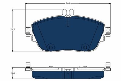 Pastiglie freno electric blue anteriore Mercedes-Benz Mercedes-Benz b-class