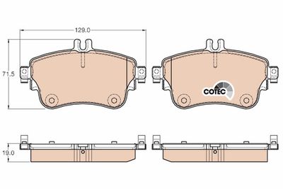 Pastiglie freno anteriore Mercedes A180 06/12>