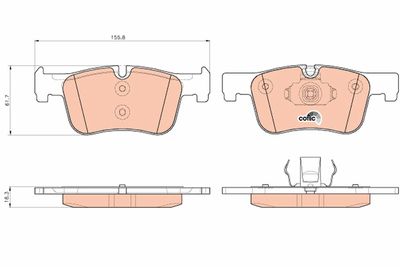 Pastiglie freno anteriore BMW 118D 06/11>