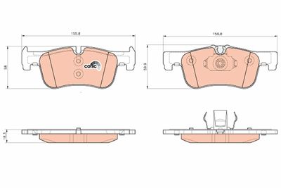 Pastiglie freno anteriore BMW 114I 11/11>