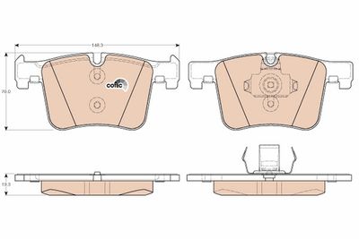 Pastiglie freno anteriore BMW 125D 02/12>