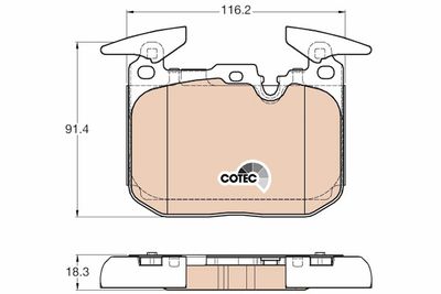 Pastiglie freno anteriore BMW 114D 10/12>