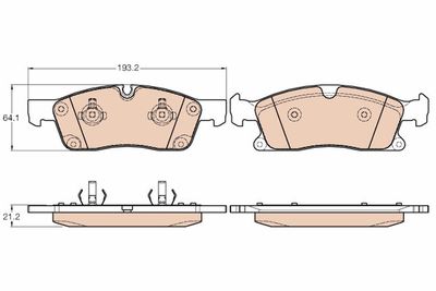 Pastiglie freno anteriore Mercedes GL350 07/12>