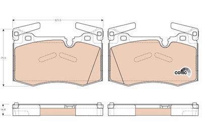 Pastiglie freno anteriore MINI clubman 10/07>