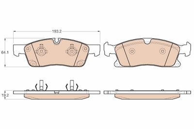 Pastiglie freno anteriore Mercedes ML250 06/11>