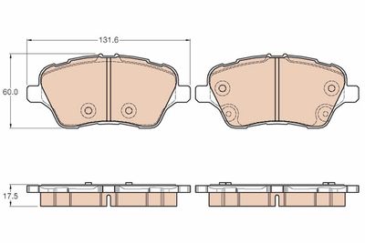 Pastiglie freno anteriore Ford (europe) b-max 08/12>