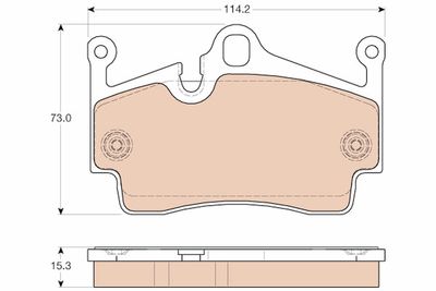 Pastiglie freno posteriore Porsche boxster 08/04>
