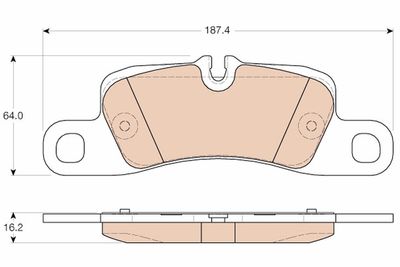 Pastiglie freno posteriore Porsche cayenne 06/10>