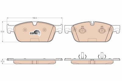 Pastiglie freno anteriore Mercedes GL350 07/12>