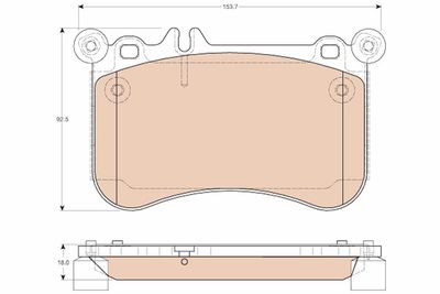 Pastiglie freno anteriore Mercedes CL500 10/10>