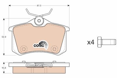 Pastiglie freno posteriore Citroën C3 11/09>