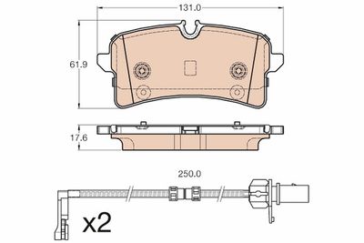 Pastiglie freno posteriore Audi A8 09/11>