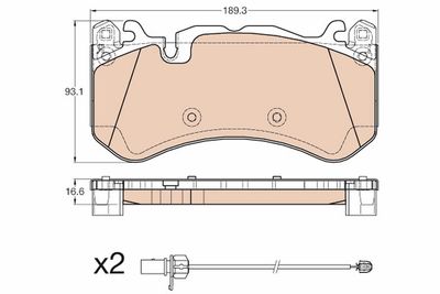 Pastiglie freno anteriore Audi RS6 quattro 04/08-08/10