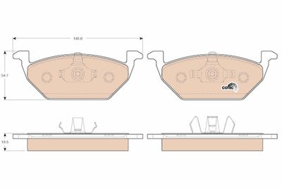 Pastiglie freno anteriore Audi A1 05/10>