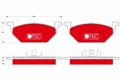 Pastiglie freno dtec anteriore Audi, Seat, Skoda, s A1 2010 >>, A3 1996