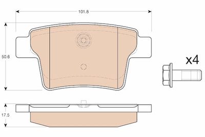 Pastiglie freno posteriore Jaguar x-type 03/01-12/09