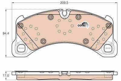 Pastiglie freno anteriore Porsche cayenne 06/10>