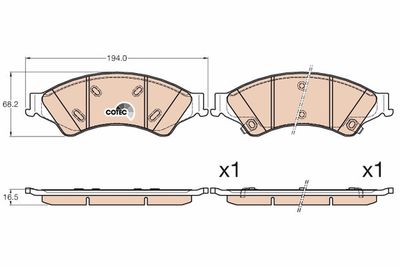 Pastiglie freno anteriore Ford (usa) ranger 11/11>